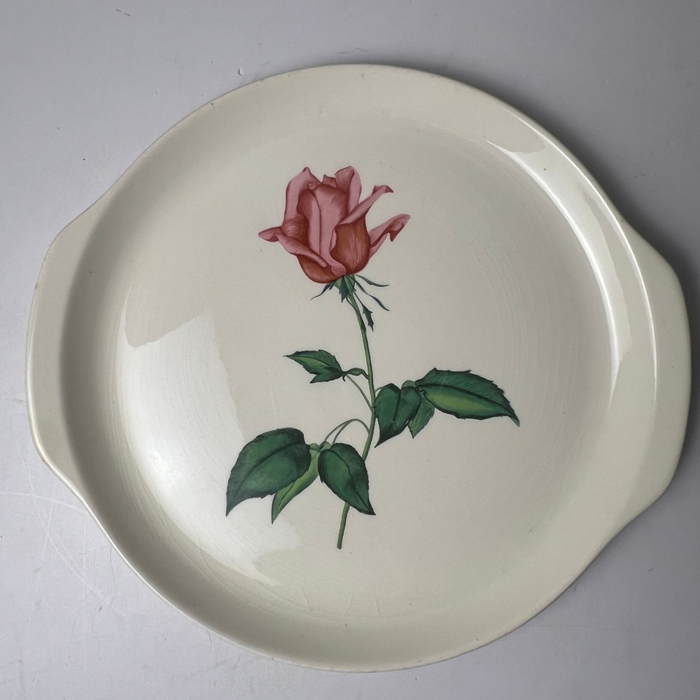 Harmony House Platter 12in Cream Betsy Rose Vintage Serving Tray MCM